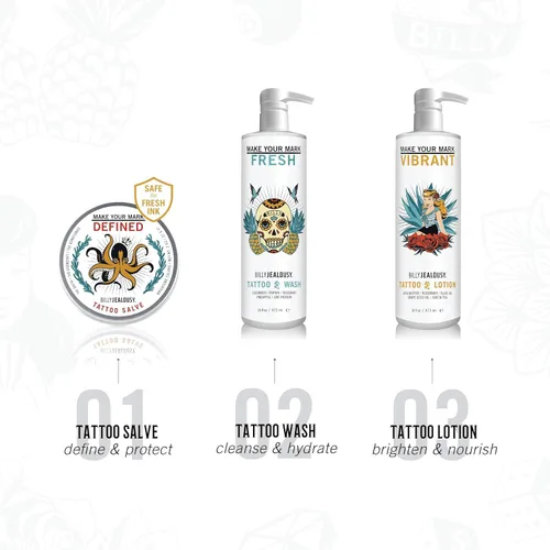Miniatura 5 de Billy Jealousy Make Your Mark Fresh Tattoo Wash, Cleansing and Hydrating Tattoo Aftercare Enriched With Cucumber and Rosemary