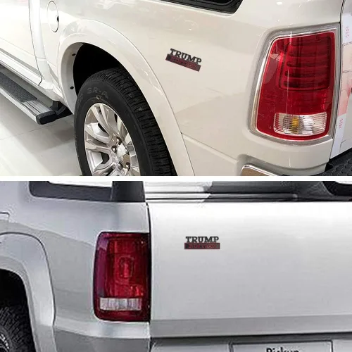 Miniatura 5 de Universal Trump Edition - Adhesivo de repuesto para automóvil, camión, SUV, compatible con Ford F150, Jeep, Dodger, Chevrolet, insignia para portón