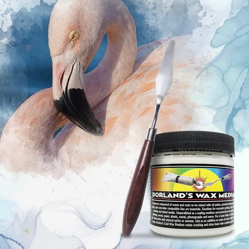 Miniatura 7 de Cera Jacquard Dorlands 4fl oz - Cera fría mediana hecha en EE. UU. - Pintura al óleo - Sellador para acuarela - Incluye cuchillo de paleta Moshify
