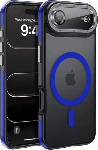 Miniatura 110 de Funda para iPhone 17 Pro Max con protector de lente de cámara [protección de grado militar de 10 pies] compatible con MagSafe a prueba de golpes