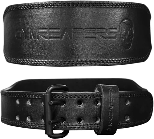 Miniatura 4 de Gymreapers - Cinturón de levantamiento de pesas - 7 mm de cuero profesional resistente con hebilla ajustable - Soporte estabilizador de la parte