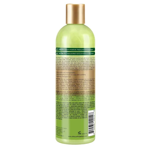 Miniatura 7 de African Pride Olive Miracle - Champú y acondicionador 2 en 1, hidratante y desenredante para cabello rizado y rizado, con aceite de oliva y aceite