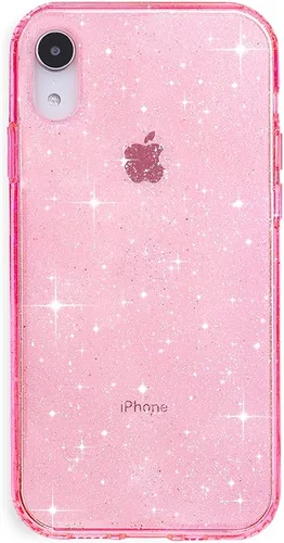 Miniatura 14 de Velvet Caviar Funda brillante iridiscente para iPhone XR, funda protectora estética para mujer (cuarzo ópalo azul)