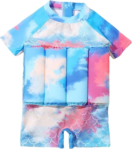 Miniatura 9 de Traje de baño de una pieza para niñas y niños, hawaiano, playa, deporte, verano, traje de baño Azul claro - pterosaurio