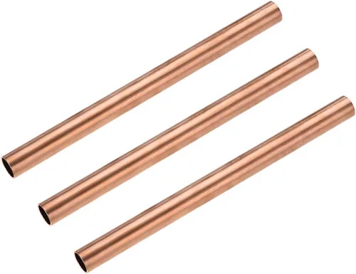 Miniatura 31 de uxcell Tubo redondo de cobre, 0.591 in OD 0.039 in espesor de pared 3.937 in longitud tubo recto tubo 3 piezas