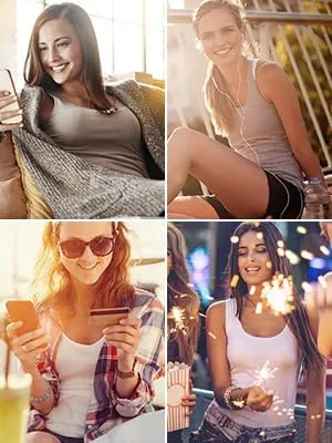 Miniatura 4 de Rosyline Camisetas sin mangas básicas sin mangas para mujer, 4 piezas, camisetas sin mangas