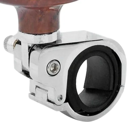 Miniatura 4 de VORCOOL Perilla giratoria para volante de madera, bola universal de mango de potencia suicida para automóviles, camiones, semistractores, barcos