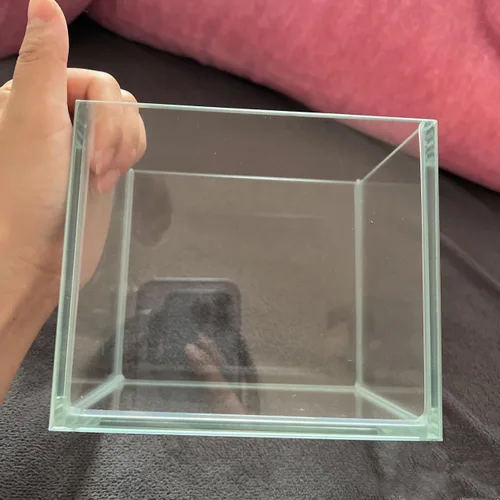 Miniatura 3 de AWXZOM Pequeño Tanque Nano Alto Sin Montura, Tanque de Peces de Vidrio, Tanque Betta (0.7 Galones, 5.9x4.3x5.1in/15x11x13cm)