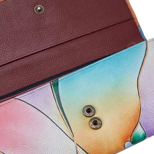 Miniatura 3 de Anna by Anuschka Cartera de cuero genuino pintada a mano para mujer