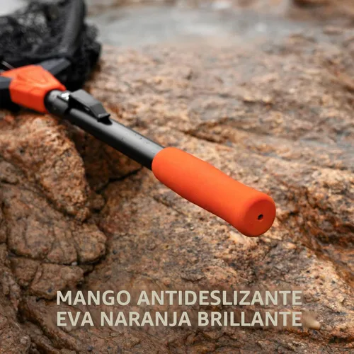 Miniatura 5 de KastKing Pontus - Red de pesca para pescar, plegable y ligera, red de pesca de agua dulce con escala de longitud integrada, mango de aluminio, malla