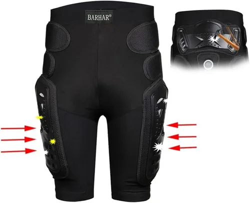 Miniatura 5 de Pantalones de Armadura Protectora Equipo de Caballero de Hockey para Motocicleta Motocross Carreras Esquí Almohadillas Protectoras Deportivas