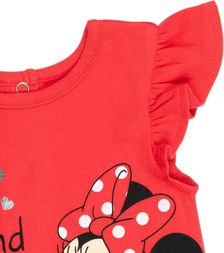 Miniatura 5 de Disney Minnie Mouse Winnie the Pooh Baby Girls - Mameluco de peluche y sombrero de sol recién nacido a bebé
