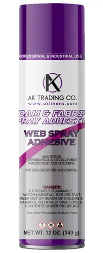 AK Trading CO. Adhesivo en aerosol multiusos de calidad profesional, 12 onzas para paneles acústicos y tapicería de manualidades, adhesivo de espuma