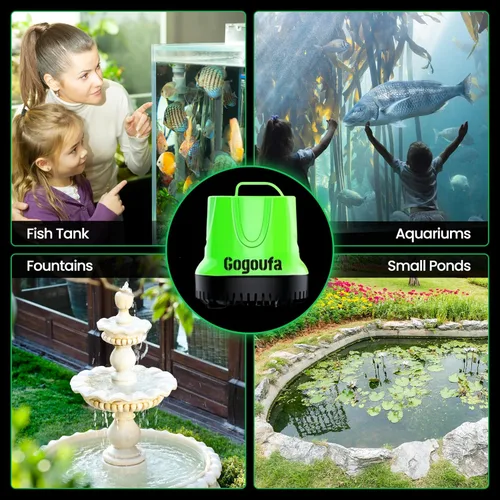 Miniatura 5 de Bomba de agua sumergible con tubo de 5 pies y 4 boquillas, 1120 GPH, 100W, bomba de sumidero para pecera, estanque, acuario, sistemas hidropónicos