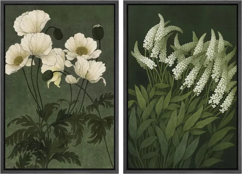 Miniatura 57 de IDEA4WALL - Set de lienzos enmarcados para pared, diseño tropical, selva, hoja de plátano, guepardo rosa, gato, naturaleza, desierto, arte digital