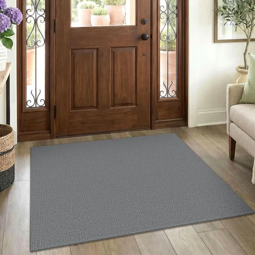 Miniatura 51 de EARTHALL Alfombra pequeña de 2 x 3 pies, lavable para entrada, antideslizante, trenzada, alfombra para puerta interior y exterior, alfombra tejida