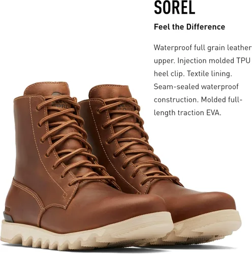 Miniatura 3 de Sorel Kezar - Botas altas WP para hombre botas de lluvia de cuero impermeables