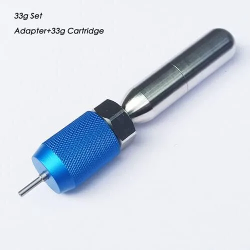 Miniatura 7 de 3/8-24UNF Adaptador de carga de cartucho de CO2 roscado Cargador de aguja de recarga de CO2 Cargador de llenado de CO2 Paintball