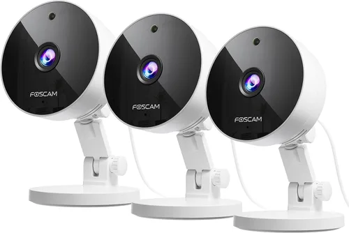 Miniatura 10 de FOSCAM Cámara de seguridad 3K 5MP interior/exterior, 0.08 oz y 0.18 oz WiFi magnética Mini perro/gato/mascota/bebé/cámara de bebé, detección de Negro