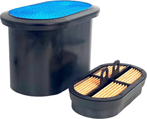 XYZIL Element Juego de filtros de aire 333/D2696 32/925682 32/925683 compatible con retroexcavadora JCB 3CX 4CX 214 215 216 217 1400B 1550B 1600B