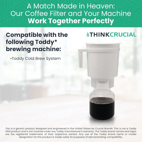 Miniatura 7 de 1 bolsa coladora de repuesto compatible con Toddy« Cold Brew System 5 galones cerveceras comerciales, lavable y reutilizable (paquete de 1) Think