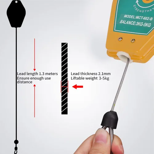Miniatura 3 de Balanceador de resorte retráctil portaherramientas de 3 a 11.0 lbs de capacidad resistente para mantenimiento de línea de montaje industrial Equipo