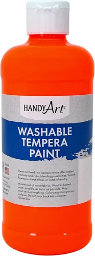 Miniatura 21 de Handy Art Little Masters - Pintura al temple lavable, color blanco, botella de medio galón de 64 onzas, brillante y mezclable, alta opacidad