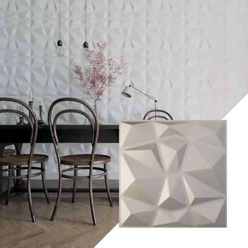 Miniatura 27 de Ekena Millwork 19 5/8 pulgadas de ancho x 19 5/8 pulgadas de alto, Niobe EnduraWall decorativo 3D, laguna satinada (cubre 2.67 pies cuadrados).