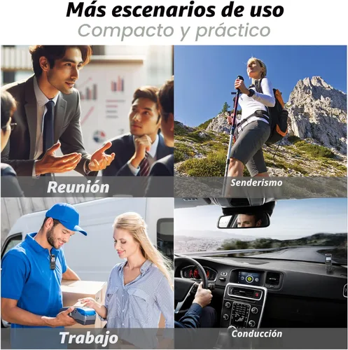 Miniatura 3 de Cámara Corporal 4K con Grabación de Audio y Vídeo, Cámara Ponible Mini de 128GB con Cordón Magnético, Cámara Corporal para Viaje, Ciclismo