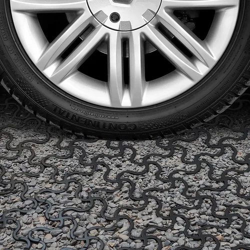 Miniatura 7 de Standartpark Adoquines permeables Vodaland EasyPave, rejilla de entrada de césped y grava, clase de carga A-D, adoquines 100% plástico reciclado