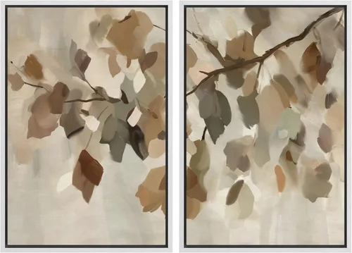 Miniatura 57 de MUDECOR Impresión en Lienzo Enmarcado Arte de Pared Anillos de Árbol de Madera de Roble Ilustración de la Naturaleza Arte Moderno Decorativo