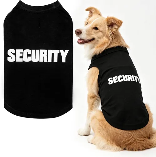 Miniatura 10 de BINGPET Camisas de Perro Policía, Camiseta de Perro Suave de Algodón, Traje Transpirable y Ligero para Perro Camiseta Sin Mangas Chaleco, Ropa