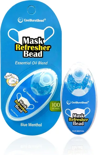 Mascarilla refrescante de larga duración y fuerte fragancia refrescante, paquete de 2, con aceites esenciales naturales de hierbas y plantas (100