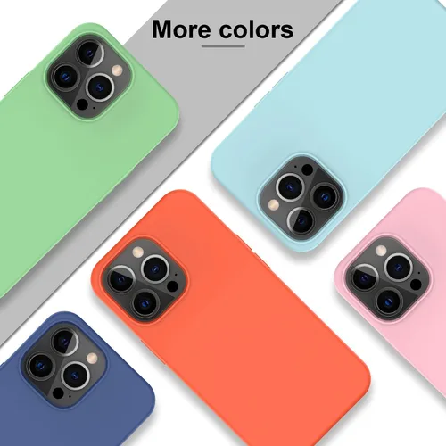 Miniatura 8 de DEENAKIN Funda compatible con iPhone 13 Pro con protector de pantalla, funda protectora de goma de gel de silicona suave y flexible, ajuste delgado