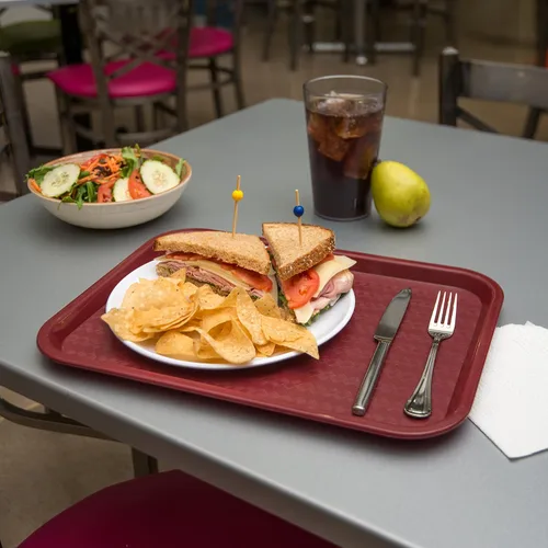 Miniatura 3 de Carlisle FoodService Products CT121661 Bandeja estándar para cafetería/comida rápida, 12 x 16 pulgadas, color borgoña