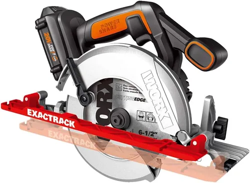 Worx WX530L 20V Power Share ExacTrack 6.5" Sierra circular inalámbrica