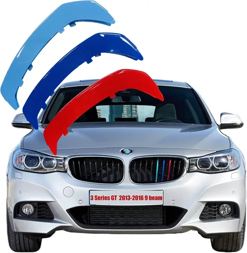 Miniatura 11 de Insertos de Parrilla Automotriz para BMW Serie 3 E92 E93 320i 325i 330i 335i 2006-2009 (Solo Compatible con 14 Vigas), Accesorios de Parrilla Frontal