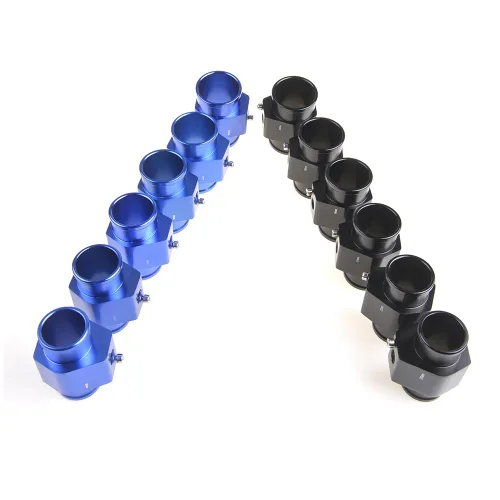 Miniatura 8 de Medidor de temperatura de agua de aluminio Medidor de temperatura de agua Tubo conjunto Sensor de radiador Abrazaderas negras 1.181 in Negro
