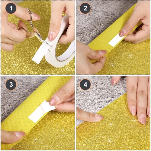 Miniatura 5 de Tatuo Alfombra de pasillo de 2.46 x 30 pies, grosor de 55 GSM con cinta para alfombra para baile de graduación, boda, exterior, interior, pasillo