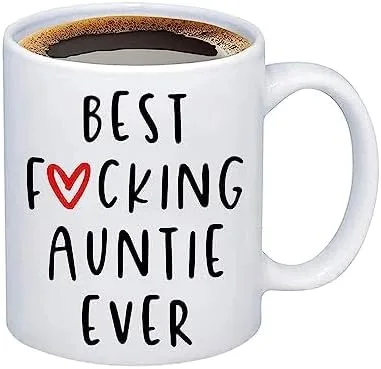 Taza de café divertida tía regalo de mierda tía siempre tía regalo de cumpleaños tía tazas de café taza tía Pep58x 75x 627300 658054