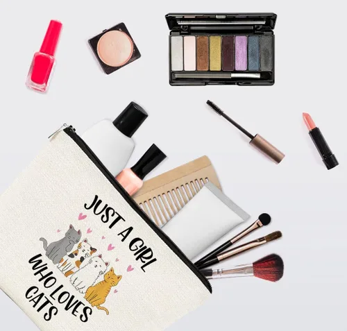 Miniatura 2 de EXUQO FP-BT-HZB-solo una chica-CosmeticBags, Gatos, Bonito y temático