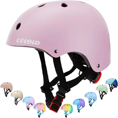 Miniatura 24 de Casco de bicicleta para niños, cascos de patineta para niños de 2 a 3 a 5 a 8 a 14 años, ajustable, multideporte, bicicleta, patinaje, fútbol