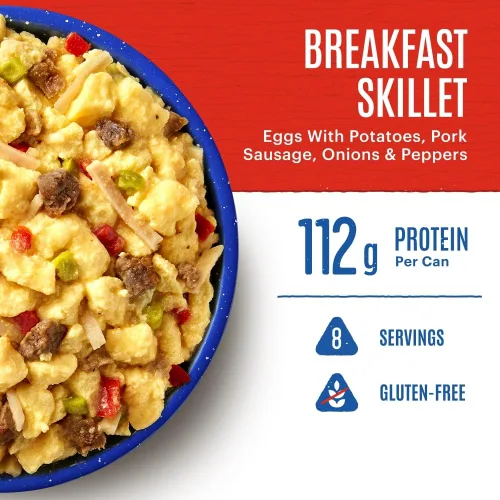 Miniatura 3 de Mountain House Sartén para el desayuno #10 Lata Comida de supervivencia y emergencia liofilizada Sin gluten 8 porciones