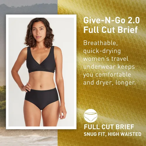 Miniatura 2 de ExOfficio Give-N-Go 2.0 - Calzoncillos de corte completo para mujer, transpirables, duraderos, de fácil cuidado, ropa interior de viaje