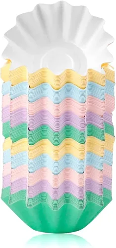 Miniatura 14 de 100 PCS Moldes de Papel Brioche para Hornear Moldes para Cupcakes Papel Antiadherente Recubierto Moldes Estándar para Muffins para Bodas Fiestas Rosa