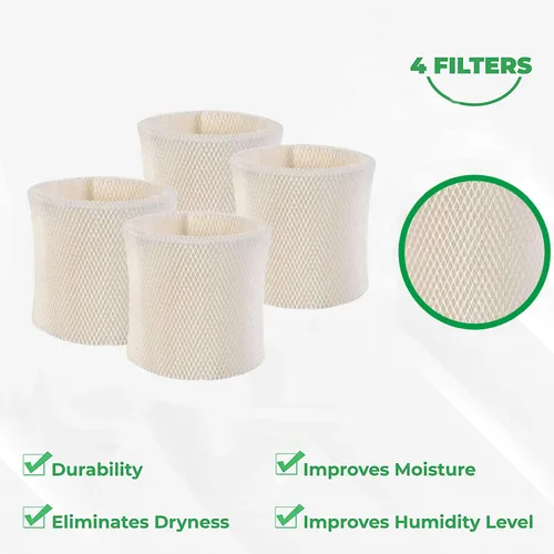 Miniatura 2 de Paquete de 4 filtros de mecha de humidificador de repuesto compatibles con Emerson MAF-1, se adapta a MA0950, MA1200, MA1201, MA09500, MA12000