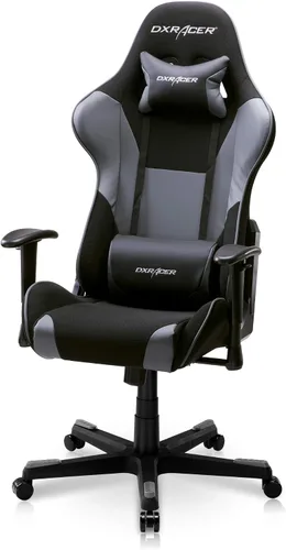 Miniatura 9 de DXRacer Formula - Silla ergonómica para computadora y videojuegos, reposacabezas de espuma viscoelástica, soporte lumbar, tela resistente al agua