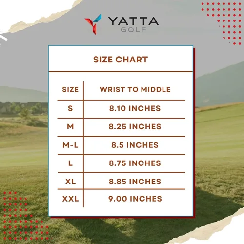 Miniatura 2 de YATTA GOLF Guante de golf prémium para mano izquierda para hombre, cómodo, duradero, estable y resistente, y ajuste fiel a la forma, guante de golf