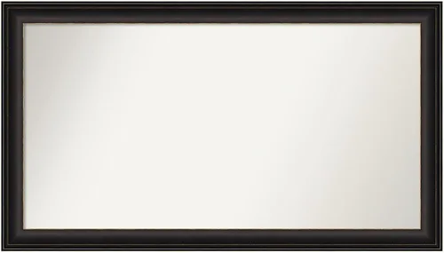 Miniatura 370 de Amanti Art Espejo de baño de bronce para sobre el fregadero, 24 x 24 pulgadas, espejo cuadrado de bronce Lara para tocador, marco de madera