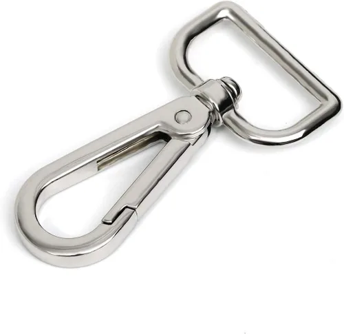 Miniatura 3 de Cierres giratorios de 3/4 pulgadas, anillo en D, pinza de cierre de langosta para correa, cordón de puerta de empuje, clips de gancho giratorio